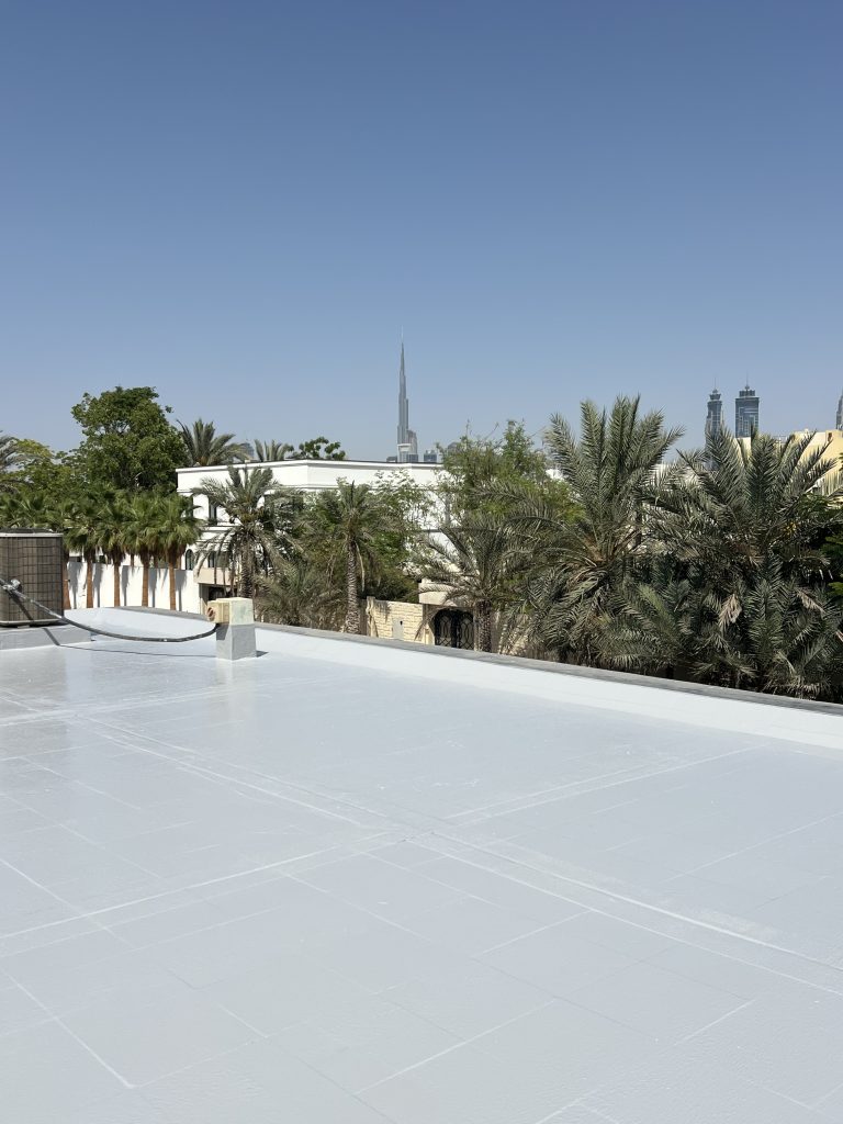 Roof waterproofing project in Dubai